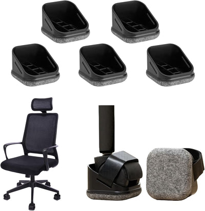 Almohadillas silla oficina fieltro antiarañazos