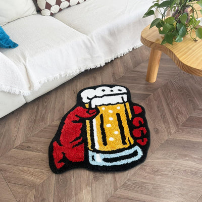 Alfombra decorativa antideslizante dibujos animados dormitorio sala