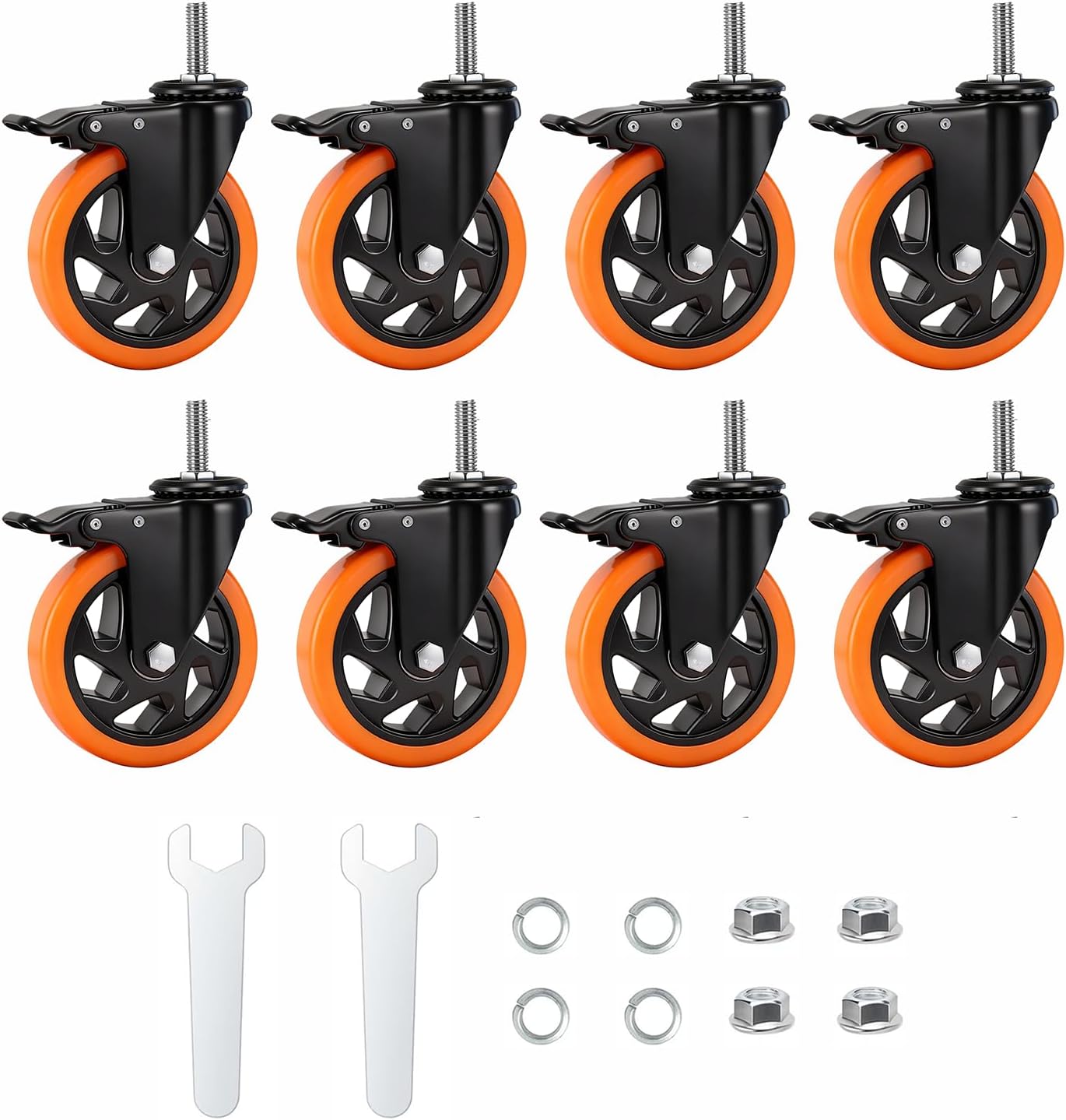 Ruedas giratorias industriales 5 pulg para muebles y carrito