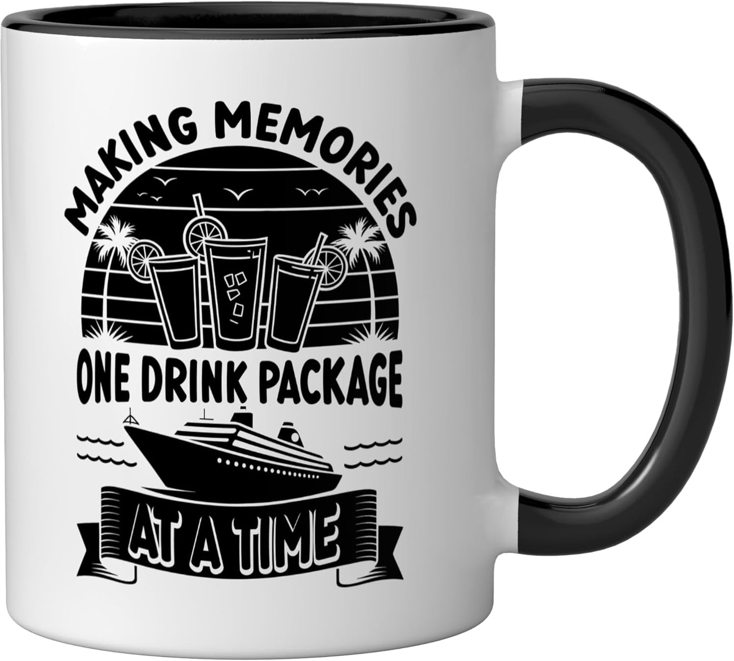 Taza Cerámica para Crucero Negro/Blanco