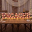 7 Pzas Decoración Compromiso 6.5pulg Rosa Luces LED Mesa Boda