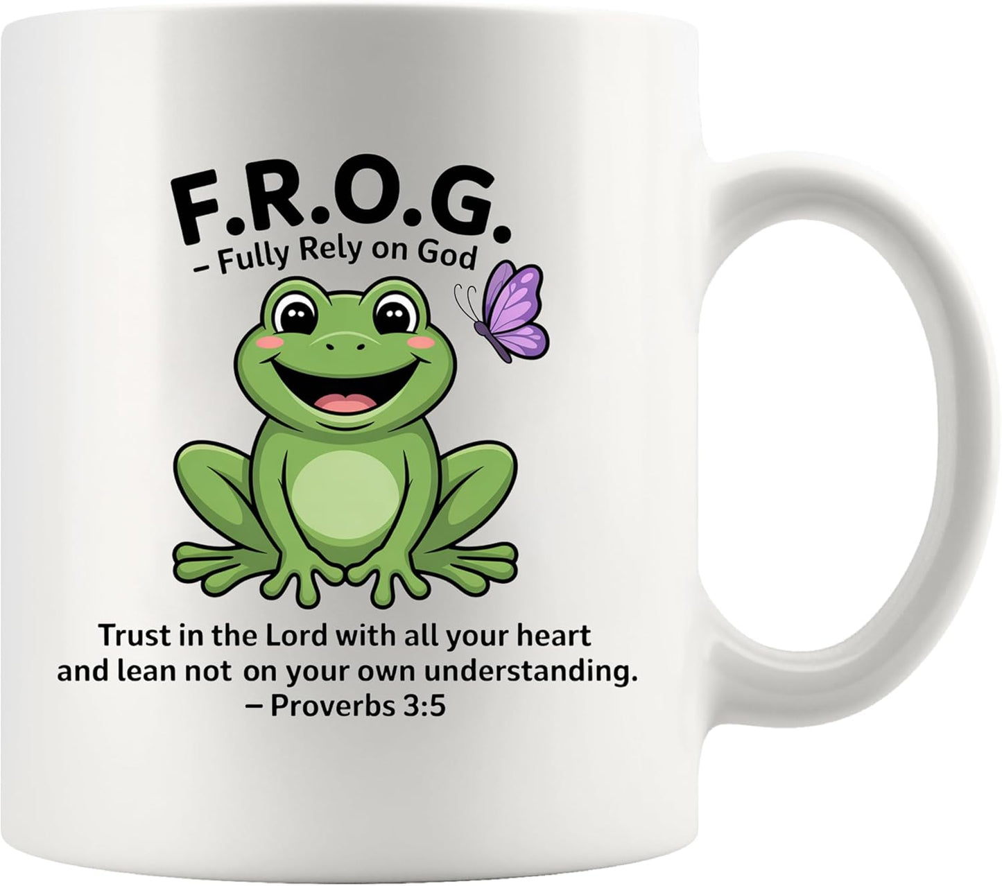 Taza de cerámica con texto «Fully Rely On God», motivacional, regalo para pastor