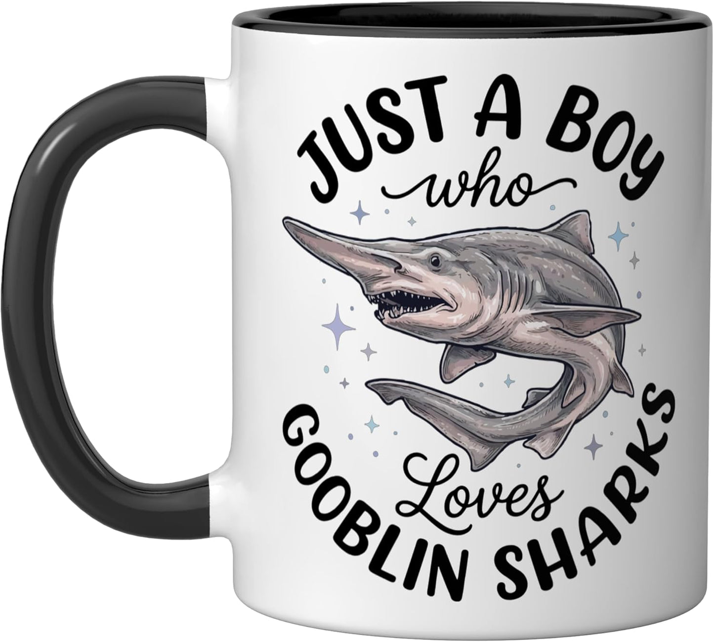 Taza Cerámica Goblinshark Negro/Blanco
