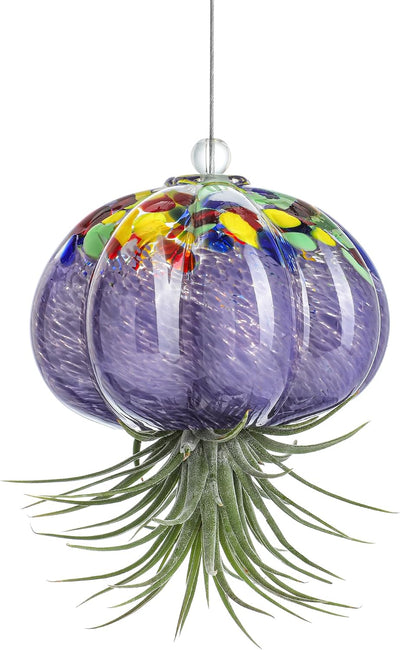 Terrario cristal soplado medusa colgante decoración jardín