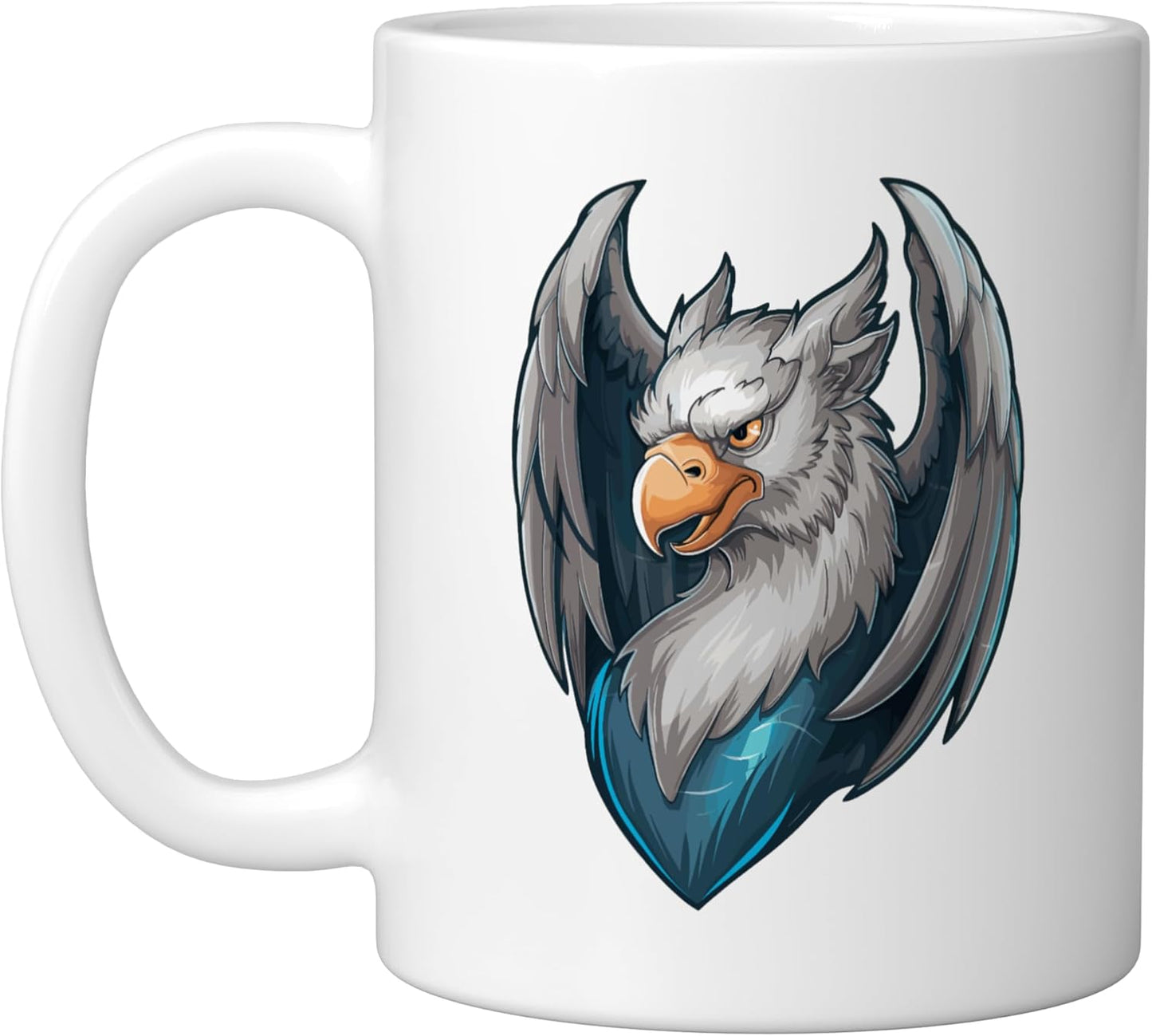 Taza Cerámica Coller Mighty Griffin Blanca