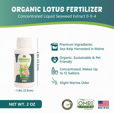 Fertilizante orgánico extracto algas marinas para plantas acuáticas