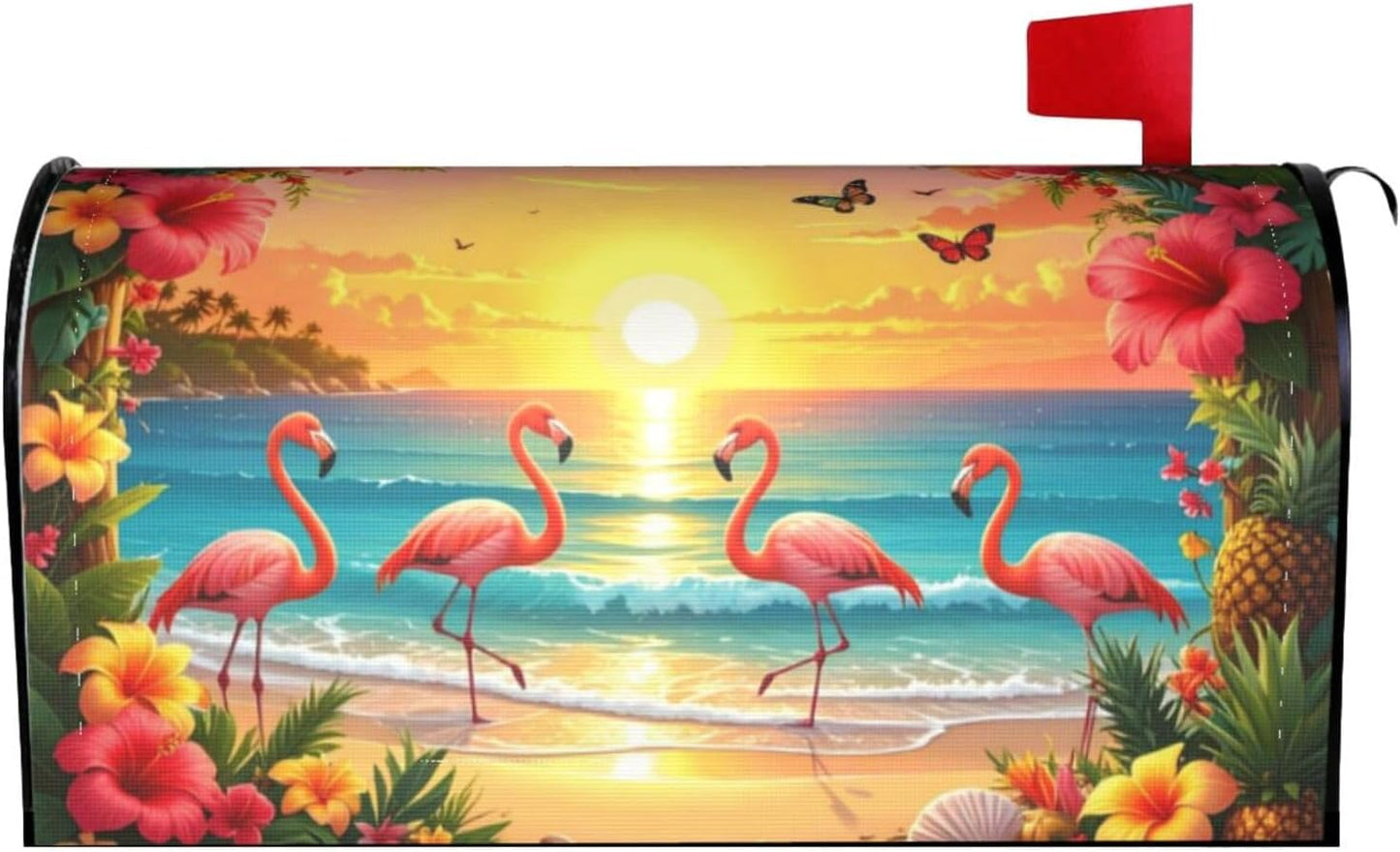 Cubierta magnética impermeable buzón flores 21x18pulg