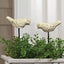 2 Pzas Estacas Pájaros Mini Jardín Bonsái