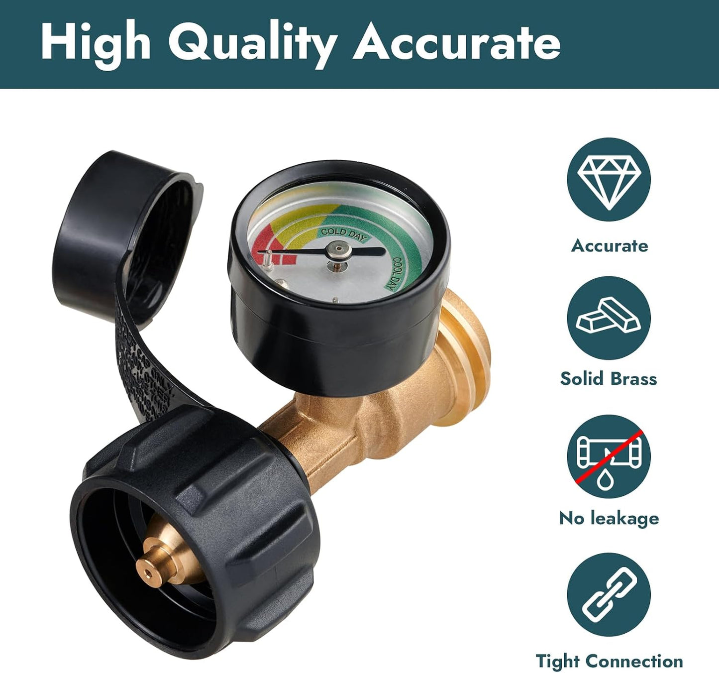 Detector de nivel y fugas propano 5lb-40lb universal