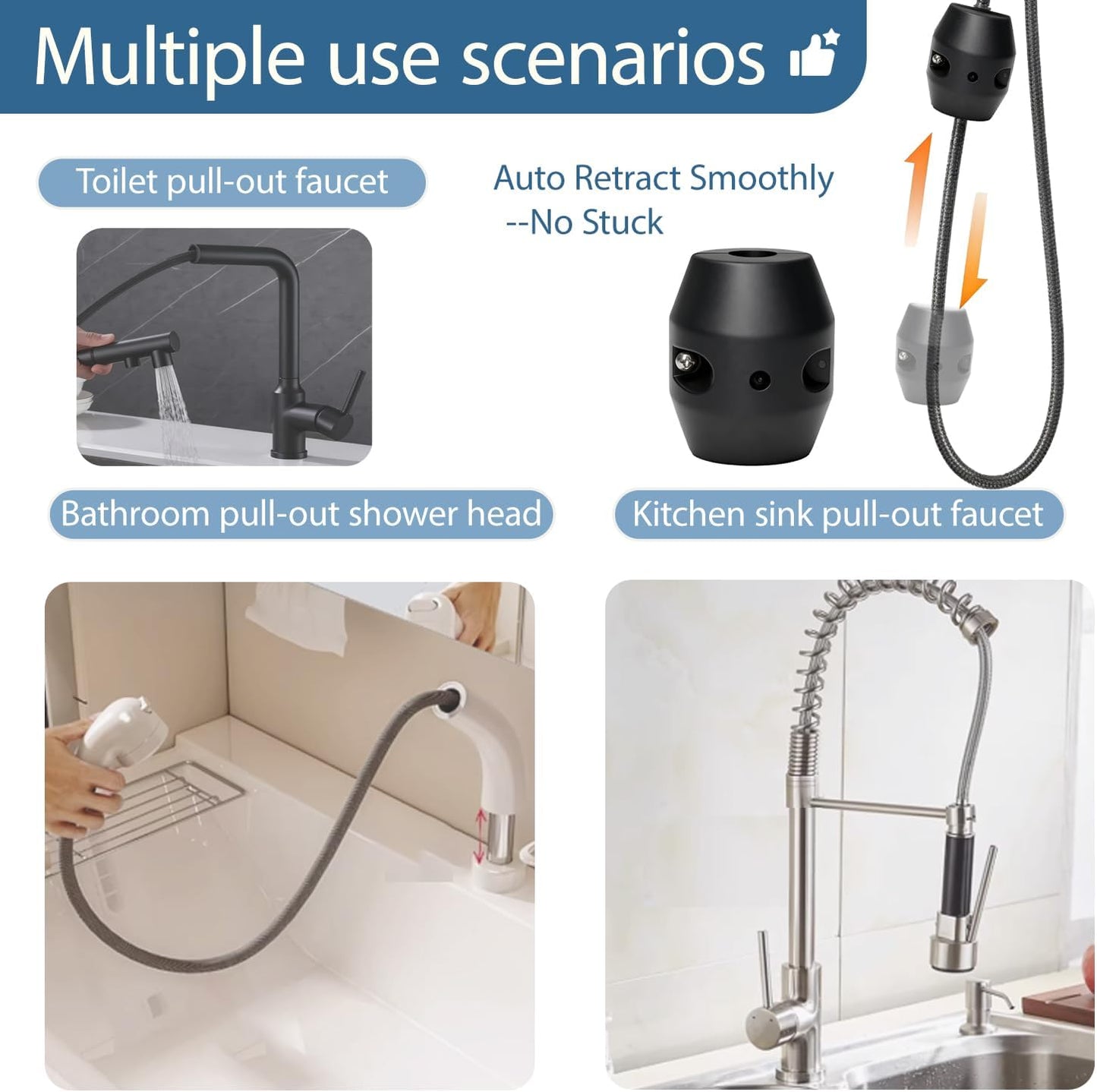 Rociador lavabo extraíble repuesto 18.34oz