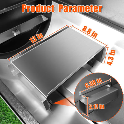 Difusor acero inox para parrillas de pellets Traeger y otras