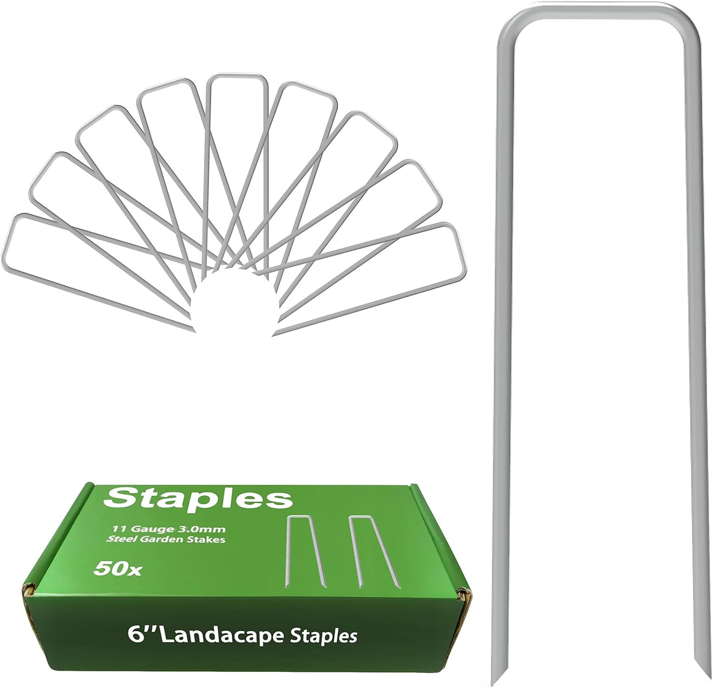 Set 50 estacas galvanizadas 6pulg para valla perro tela barrera