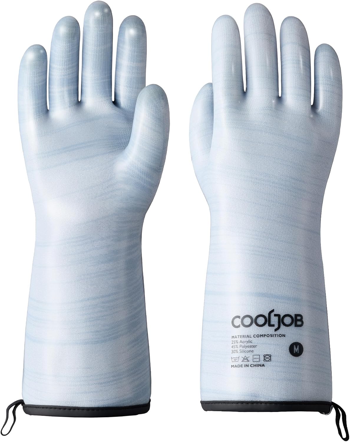 Guantes horno silicona impermeable azul talla M