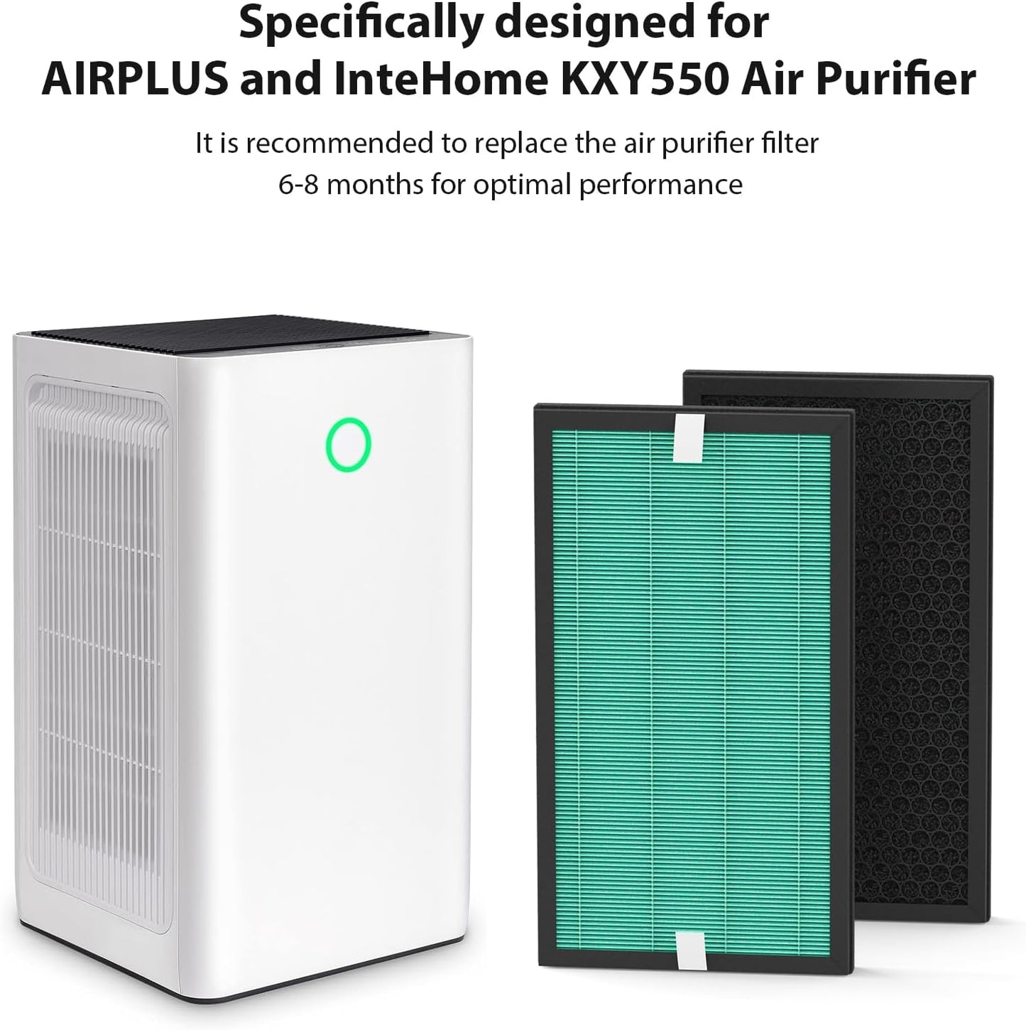 4 Pzas Filtro para Purificador Airplus e Intehome