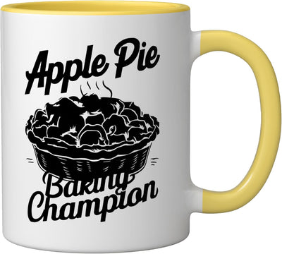 Taza Cerámica para Cafés Amantes de la Cocina Amarillo/Blanco