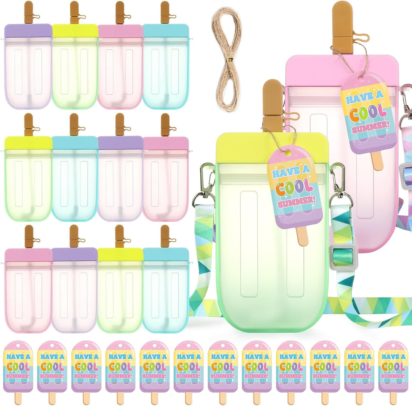 12 Juegos Regalos Fin Año Botellas Helado Tazas Kawaii