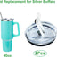 Tapa repuesto vaso 40oz comp Silver Buffalo pack 2