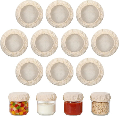 Fundas de tela reutilizables para tarros de masa madre principiantes