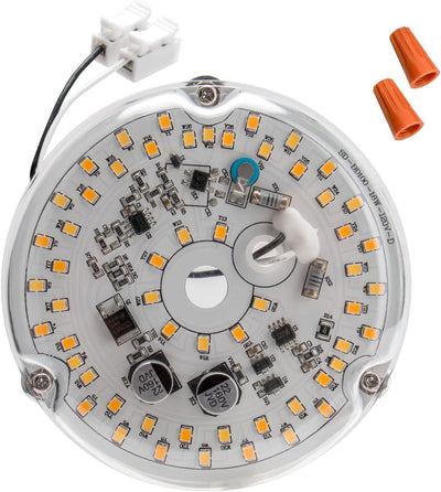 Kit luz LED redonda 4pulg 18W 3CCT 120V para ventilador