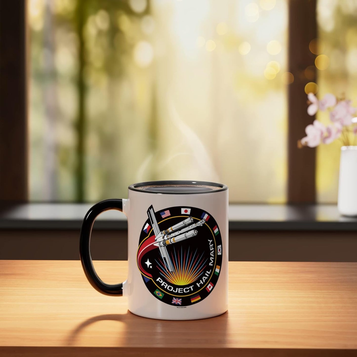 Taza de cerámica Project Hail Mary con distintivo espacial