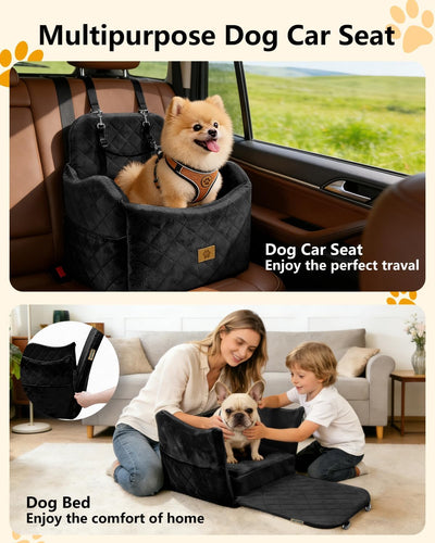 Asiento automóvil perros 2en1 espuma viscoelástica cama lavable