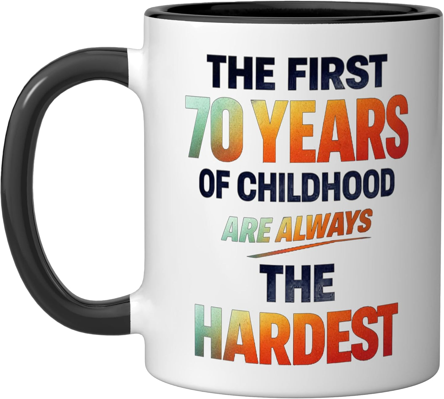 Taza Cerámica Niñez Difícil Negro/Blanco