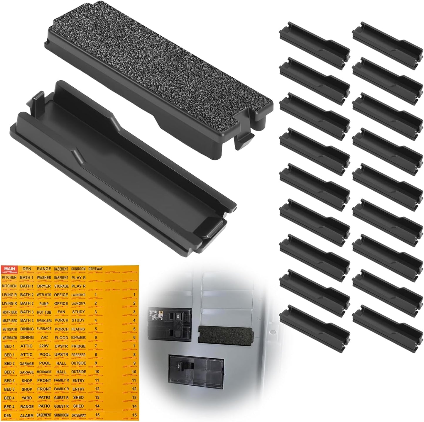 5 Pzas Placa Llenado Disyuntor Compatible Panel Eaton Cutler