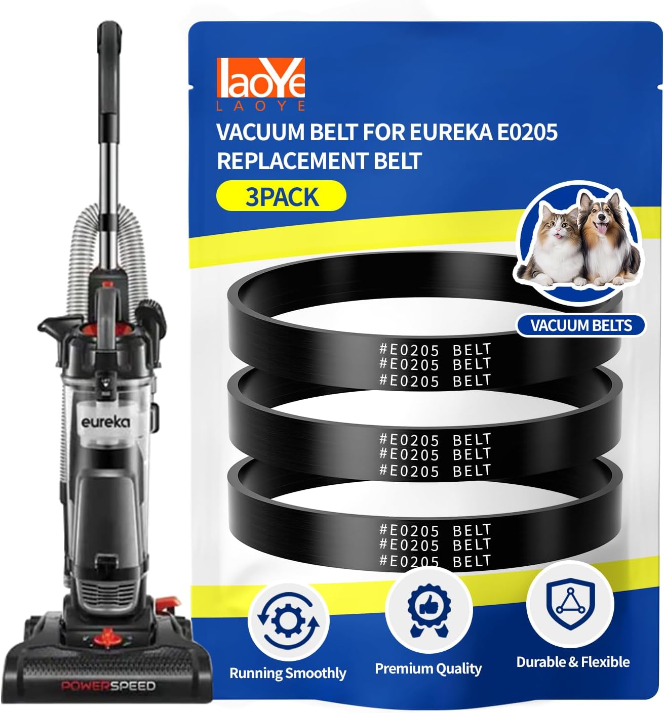 Correas repuesto E0205 para aspiradora Eureka PowerSpeed