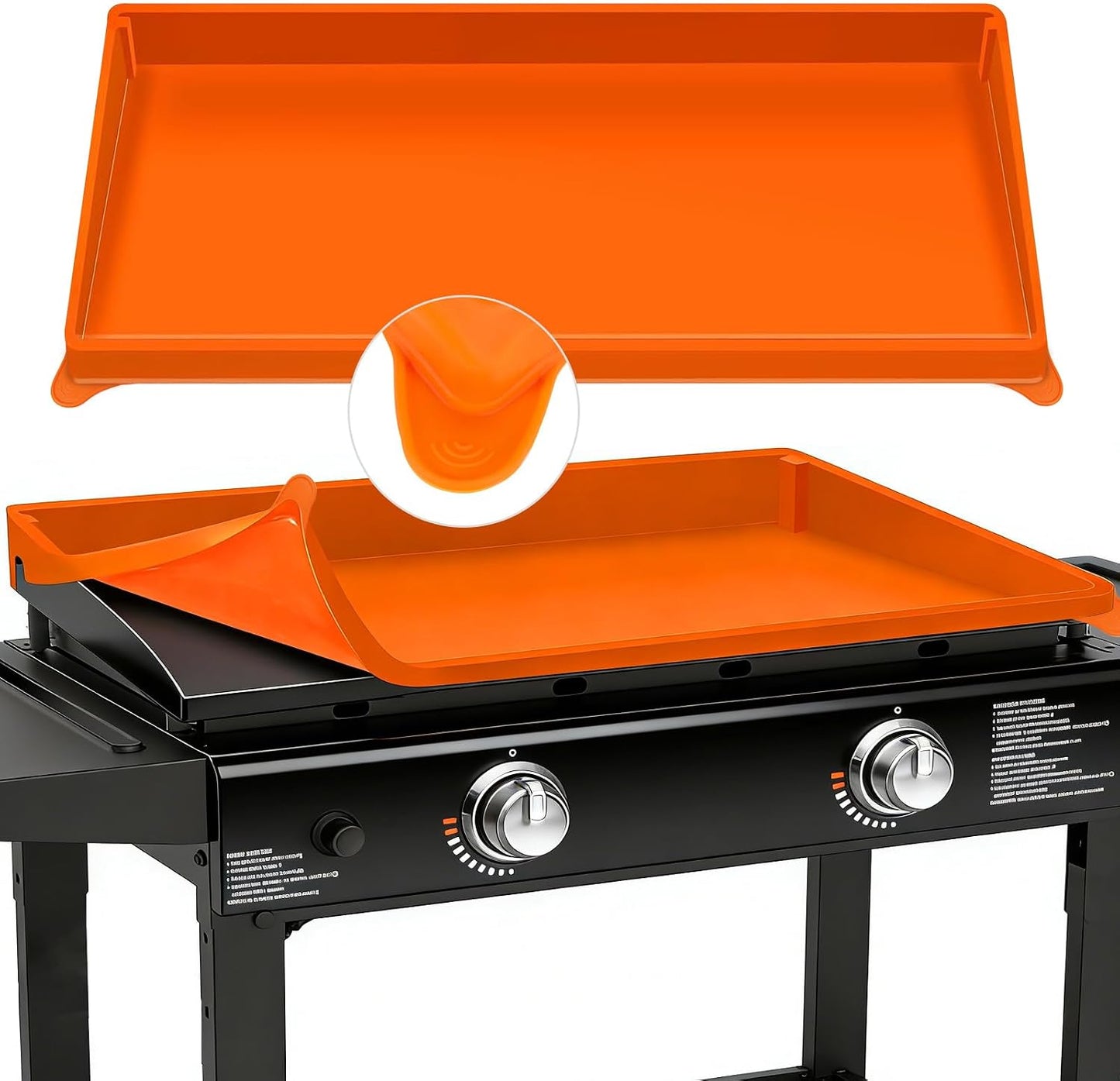 Alfombrilla silicona 36pulg para parrilla Blackstone antiadherente