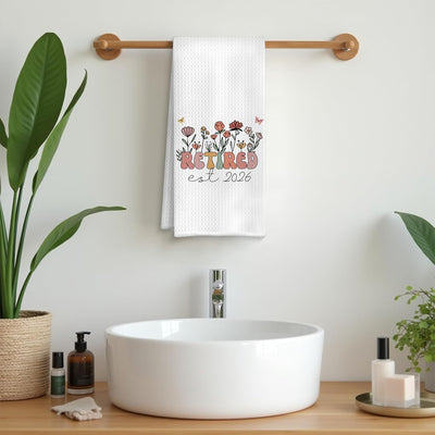 Toalla de cocina decorativa floral para cocina y baño 16 x 24