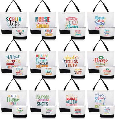 24 Pzas Regalos Navidad para Enfermera Bolsas Lona Maquillaje