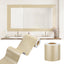 Borde papel tapiz dorado brillante impermeable para baño
