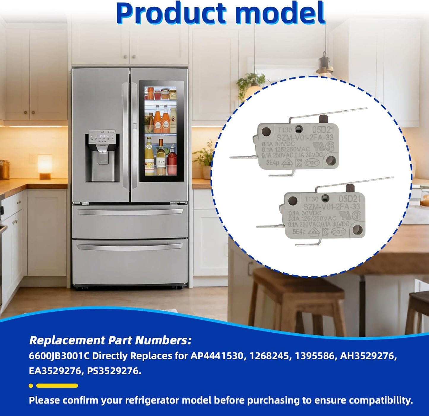 Interruptor dispensador frigorífico LG paquete 2