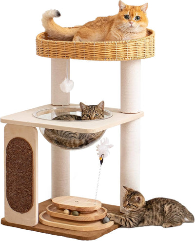 Árbol para gatos grandes con perchas y juguetes