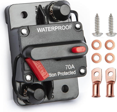 Disyuntor 70A manual fusible impermeable para motores barcos y ATV