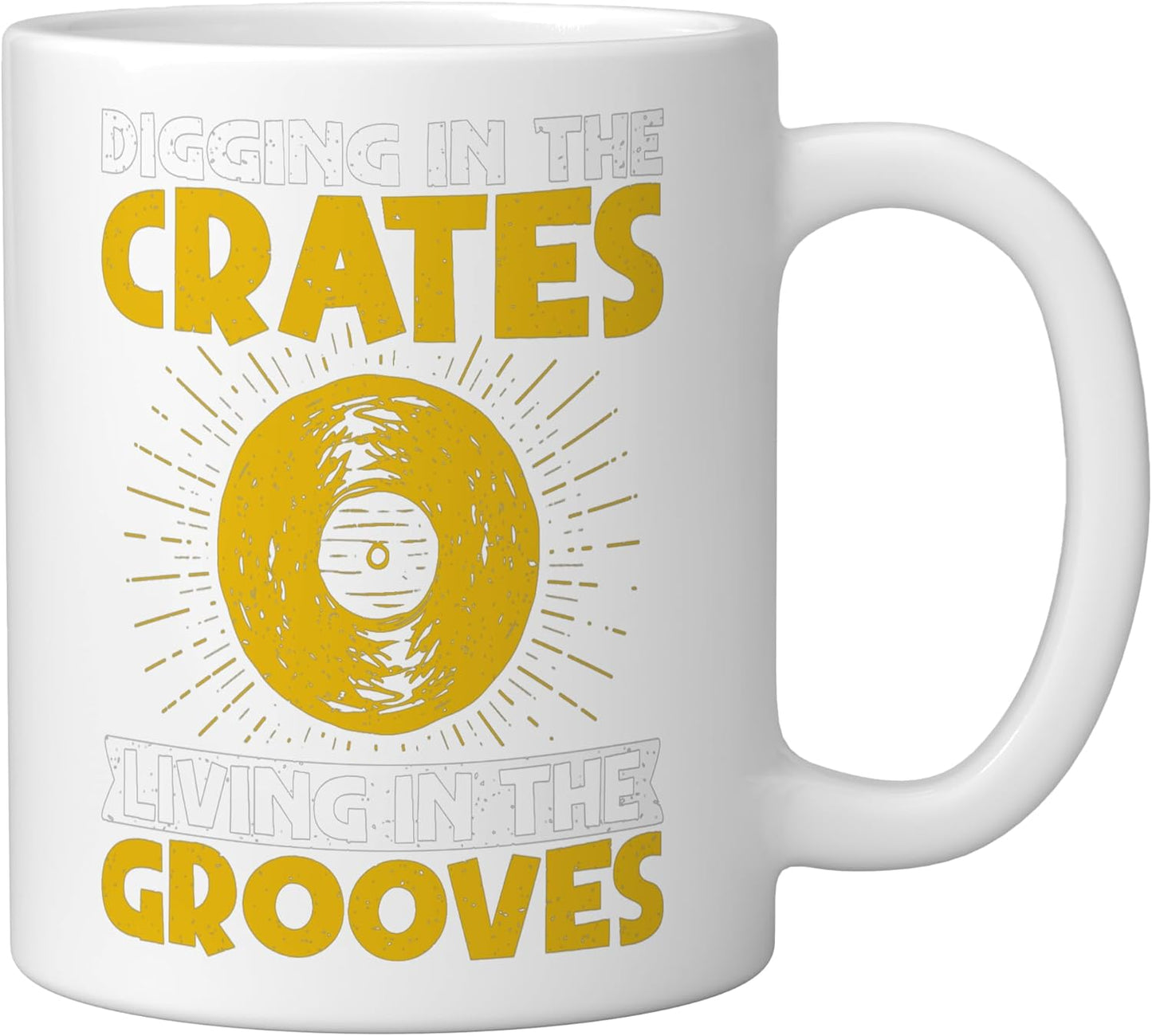 Taza Cerámica para Vinilos Blanco