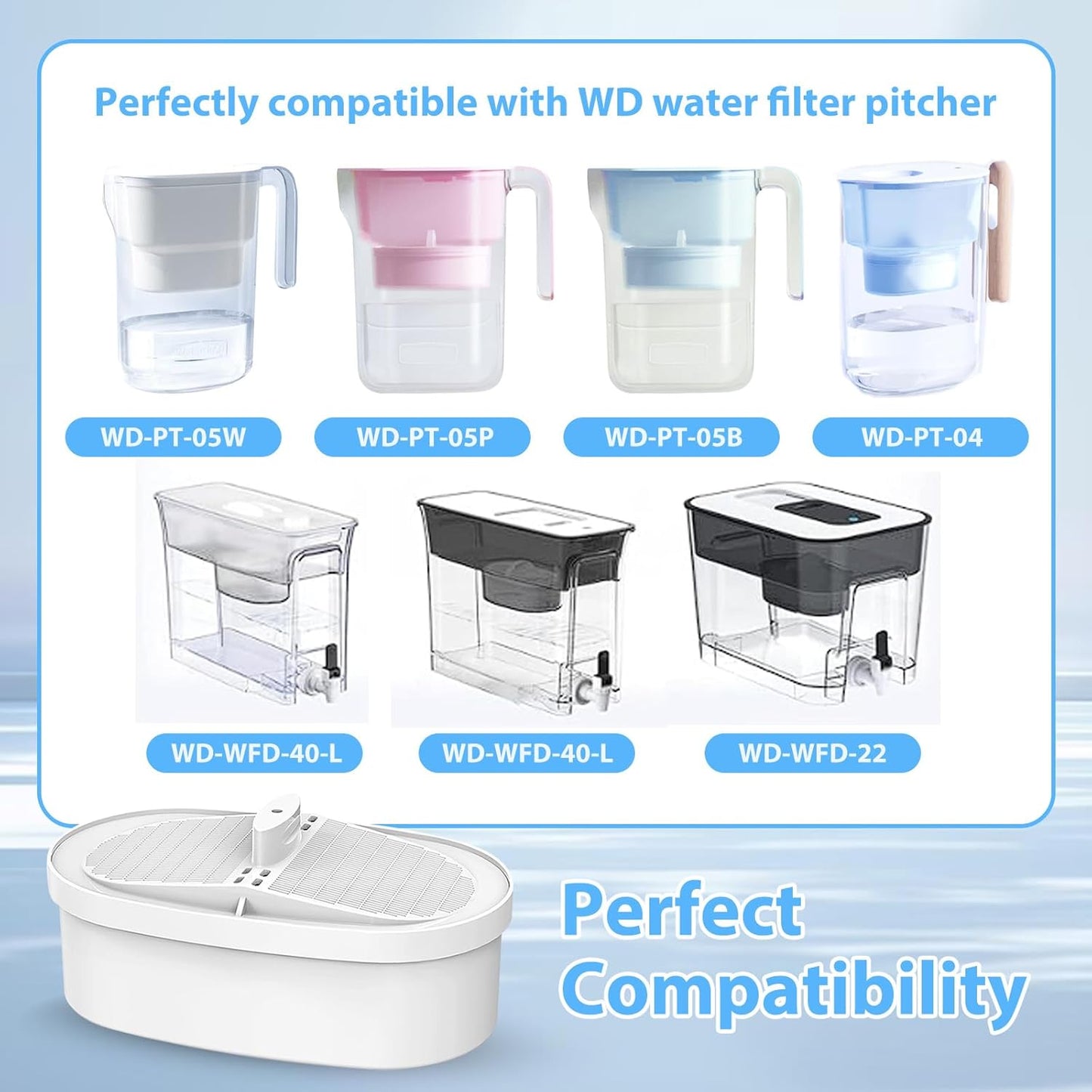 Filtro de repuesto para agua Plus Drop reduce PFOA/PFOS cloro 200 galones