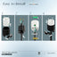 Conector CA hembra L7-15 15A 277V PDL715R Negro/Blanco
