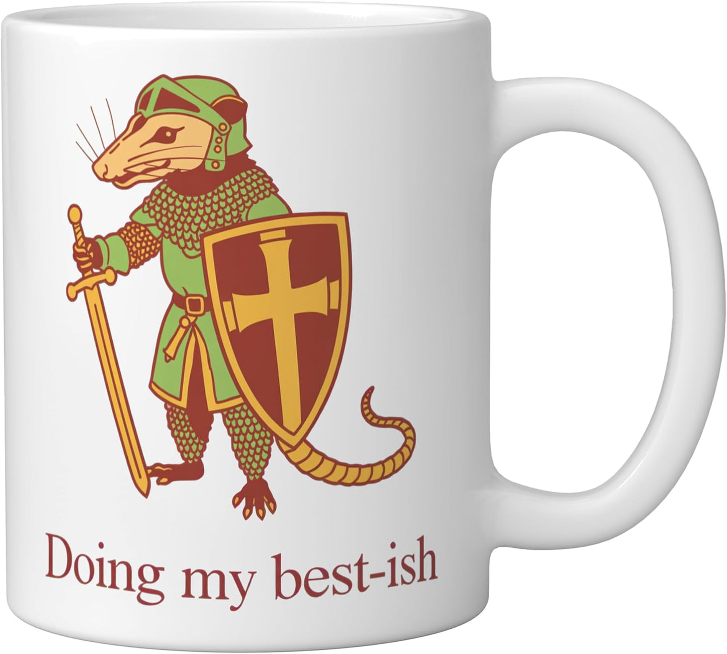 Taza Cerámica Opossum Blanco