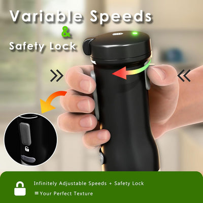Batidora inalámbrica 5en1 recargable 2000mAh sin BPA con accesorios