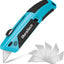 Cuchillo utilitario retráctil 6 cuchillas SK5 mango cómodo
