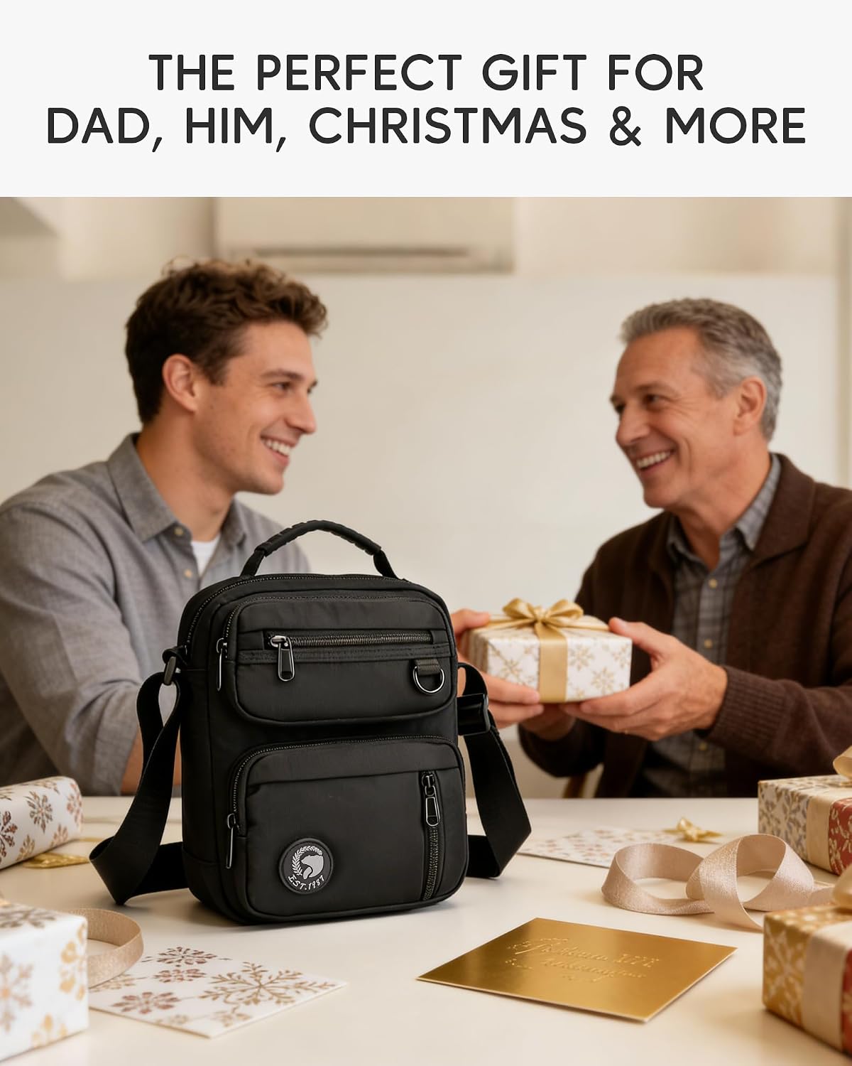 Bolsa mensajero para hombre regalo cumpleaños