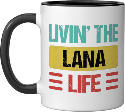 Taza de cerámica Lana negra/blanca