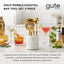 Kit 5 Pzas Barman Oro Mármol Soporte Acero Inox