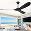 Ventilador techo exterior 60pulg 3 aspas madera control remoto