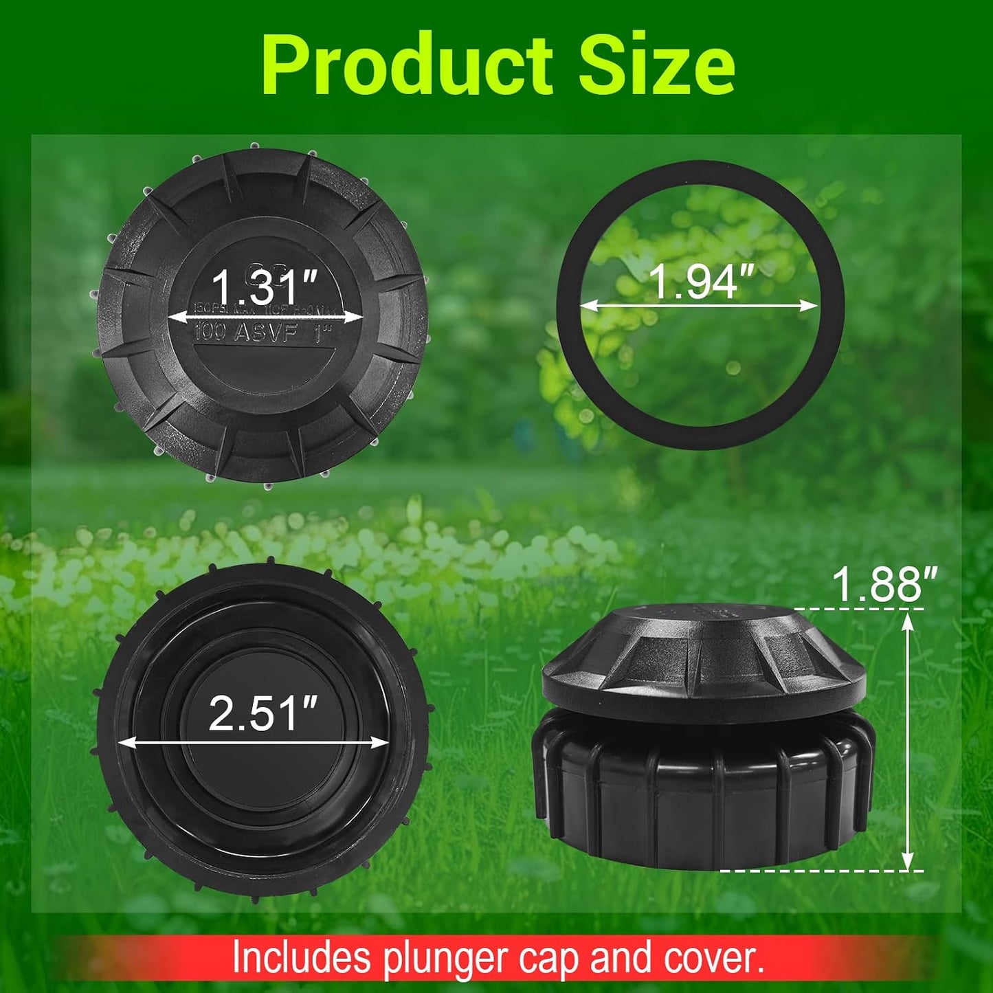 Kit repuesto tapa cubierta válvula Rainbird RPKASVF100
