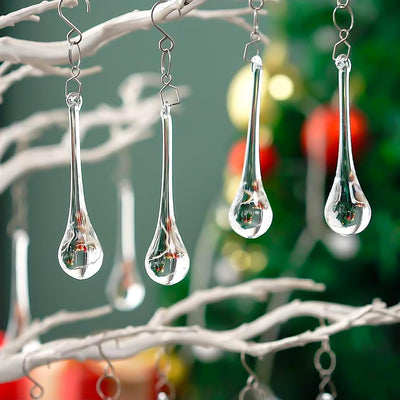 20 Candelabros Cristal Lágrima Prisma Arco Iris Navidad
