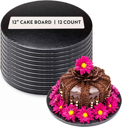 Tablero negro para tartas 12x12pulg set 12 resistente a grasa