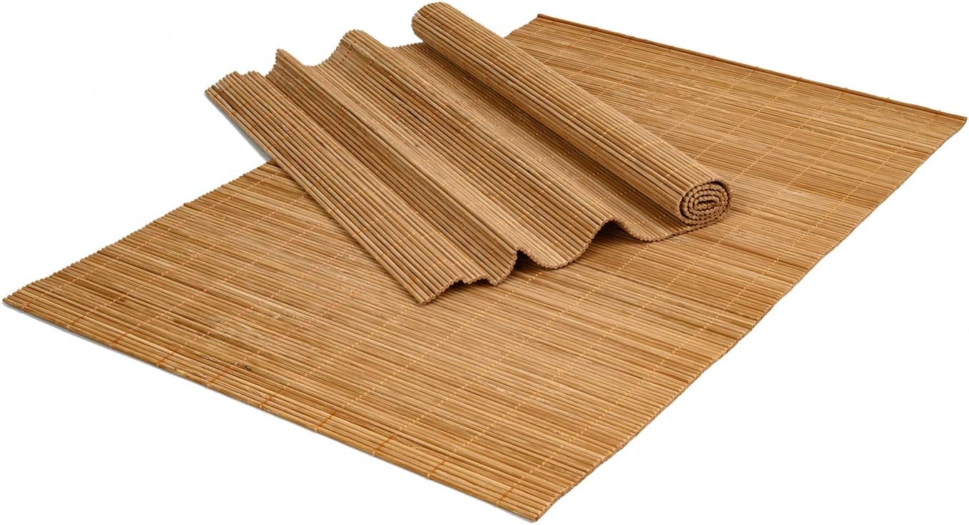 Mantel individual de bambú japonés chino resistente al calor y lavable