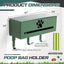 Dispensador bolsas perro pared ganchos metal 200/300 rollos
